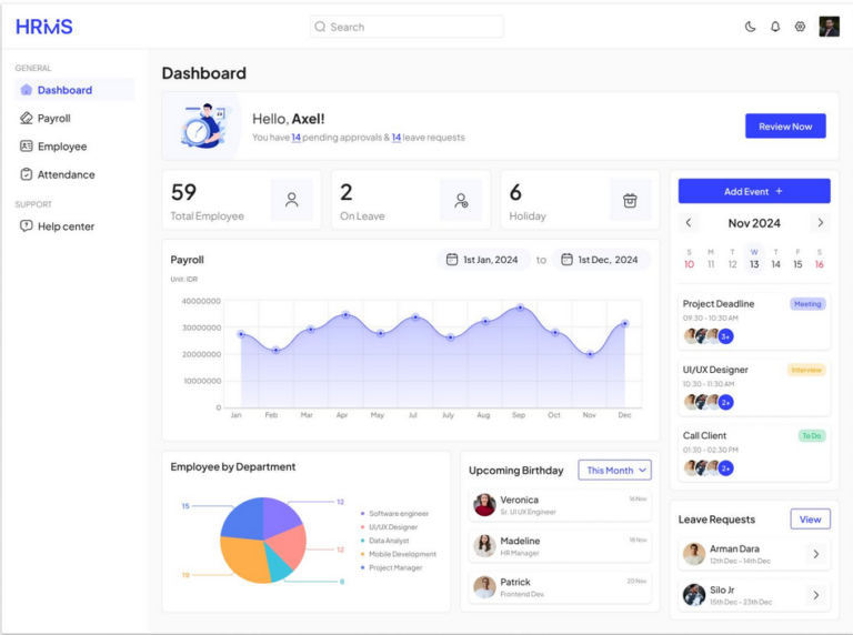 HRMS & Payroll ERP Platform